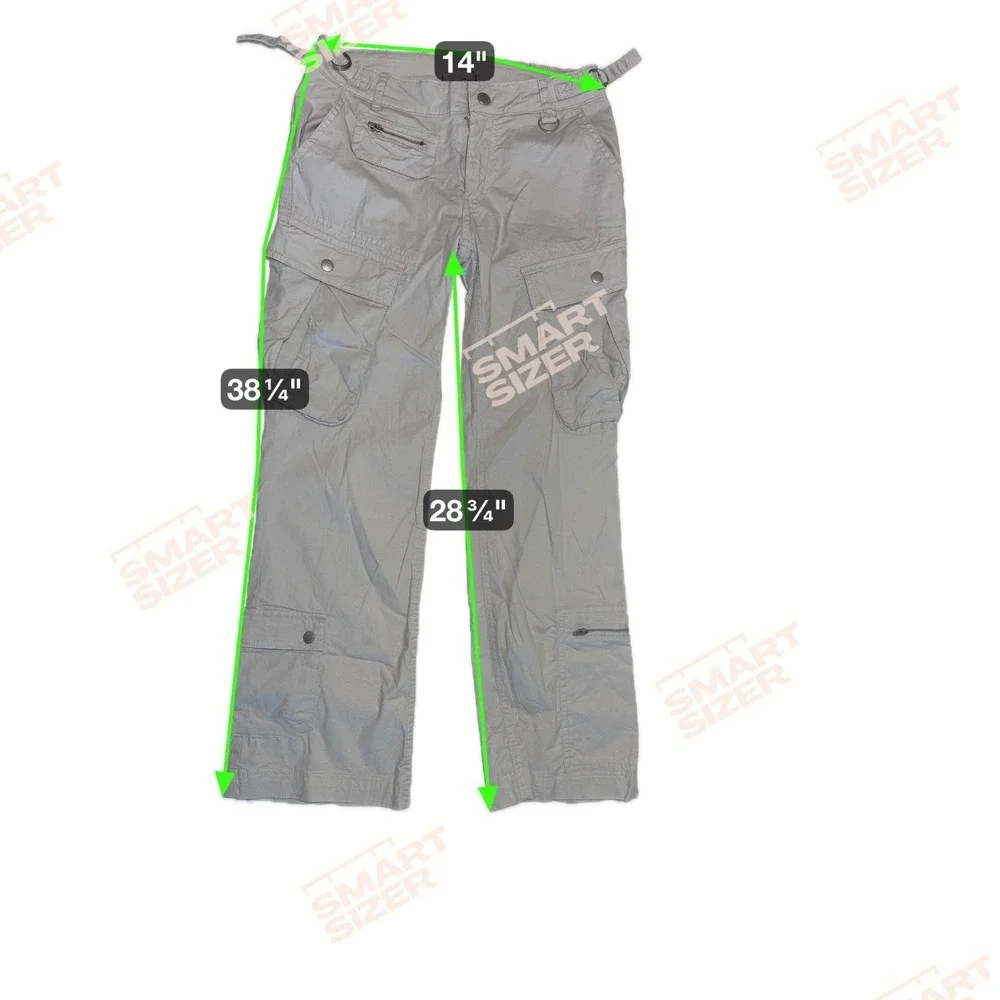 Urban Outfitters BDG Womens  Sz 0 XS Beige  Y2K Cargo Pants With Pockets